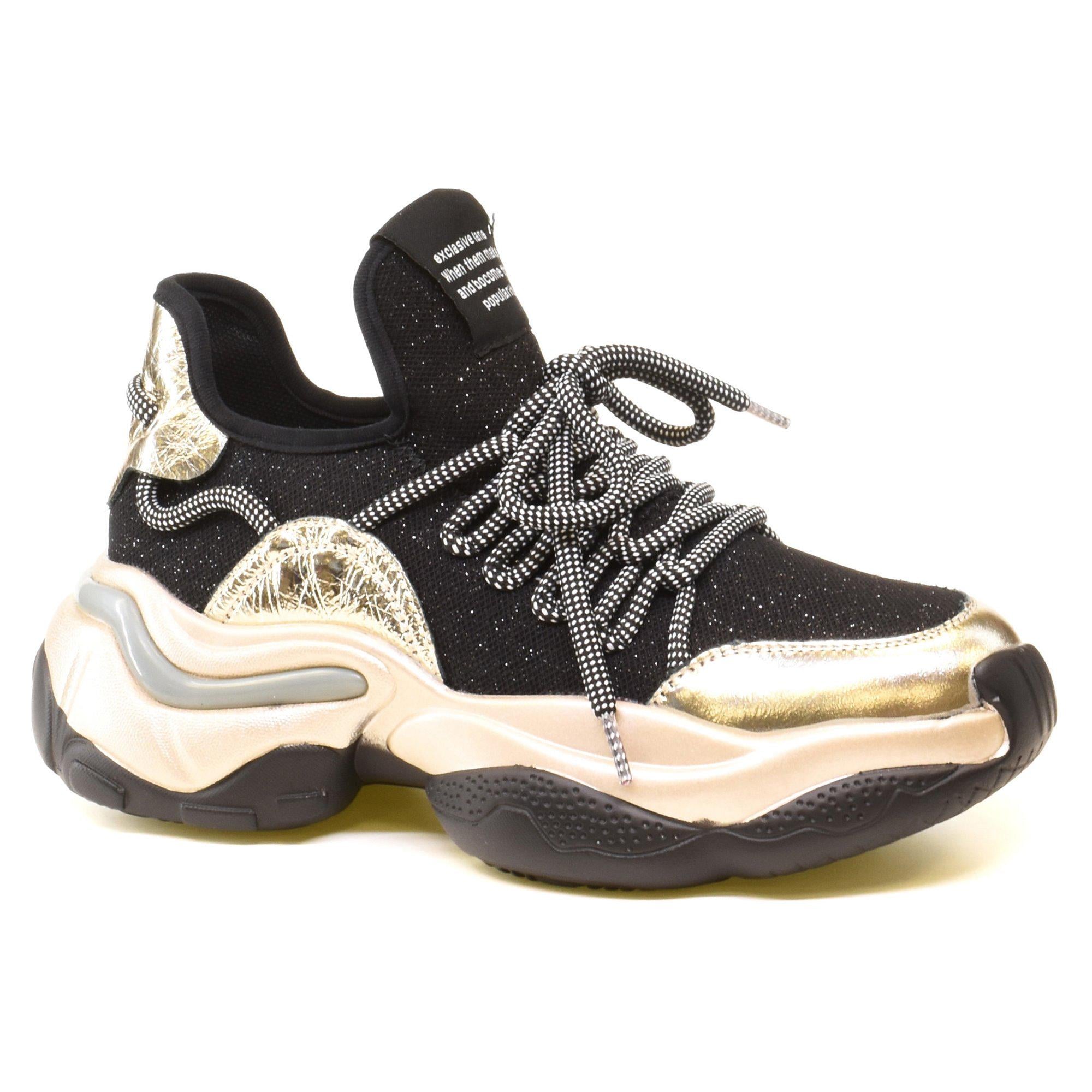 Кроссовки женские Ribbica р. 36 Черный/Золотой (035039-36)