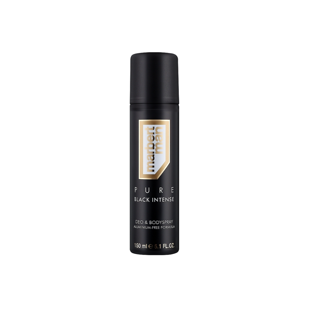 Дезодорант спрей Marbert Man Pure Black Intense Deo & Bodyspray 150 мл (456019)