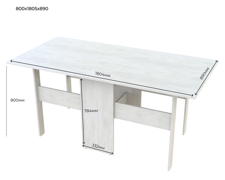 Обеденный стол Doros книга Белое дерево (41510094) - фото 6