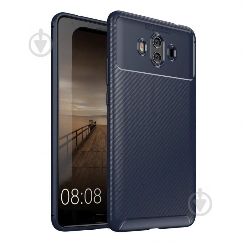 Чехол Carbon Case Huawei Mate 10 Синий (hub_Hqud67623)