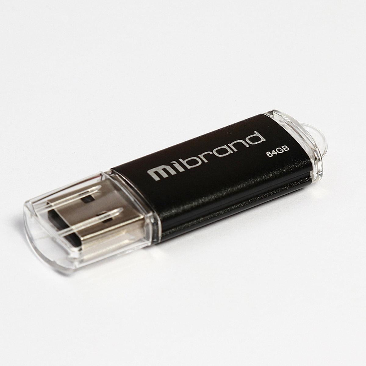 Флеш-накопитель для ноутбука Flash Mibrand USB 2.0 Cougar 64Gb Black (MI2.0/CU64P1B)
