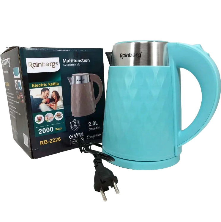 Электрочайник Rainberg RB-901 2 л Голубой - фото 1