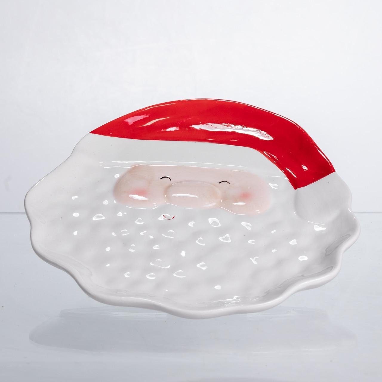 Тарелка сервировочная Santa Claus фарфоровая 21х21,5 см (CR-1-32) - фото 3