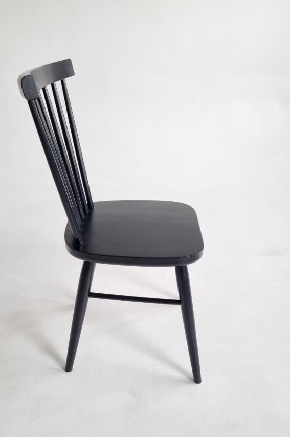 Стілець дерев'яний кухонний дерев'яний шовковистоматовий Чорний (003) - фото 4