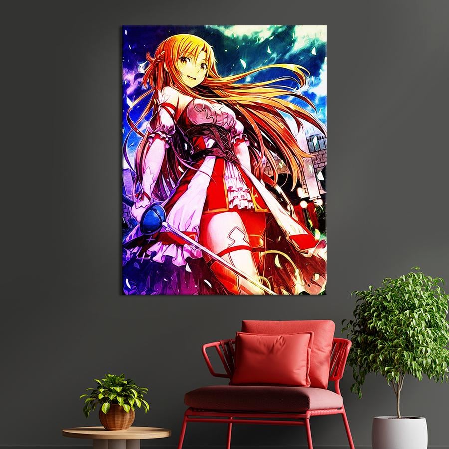 ᐉ Настенний декор Асуна Юки из аниме Sword Art Online 107x80 см (YA-1) •  Купить в Киеве, Украине • Лучшая цена в Эпицентр