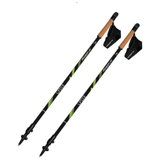Палки для скандинавской ходьбы PowerPlay 9111 Lykke пара 80-135 см с двумя парами сапог и чехлом Green (PP_9111_Green)