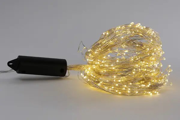 Гірлянда Кінський хвіст USB 400 LED 20 ниток 2,5 м Тепле біле світло (2479517007) - фото 1