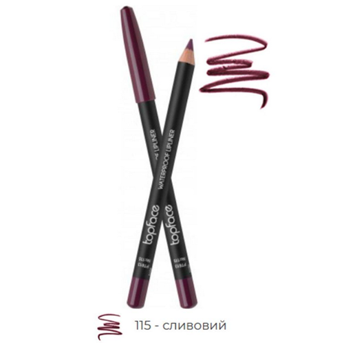 Олівець для губ водостійкий Topface Waterproof Lipliner PT613 115 1,14 г Олівець для губ водостійкий Topface Waterproof Lipliner PT613 115 1,14 г
