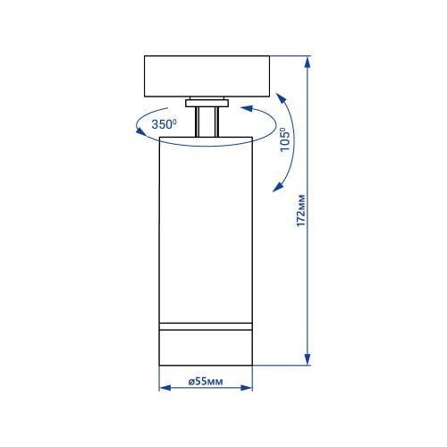 Точковий світильник Feron AL556 10 Вт 4000К Чорний (40108) - фото 2 Точковий світильник Feron AL556 10 Вт 4000К Чорний (40108) - фото 2