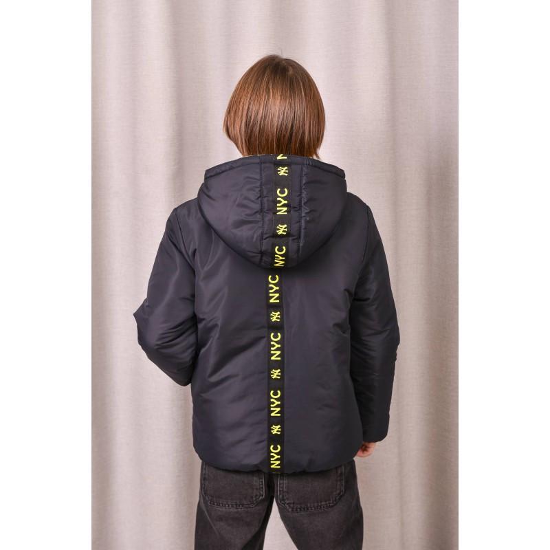 Куртка осенняя для мальчика двухсторонняя 146 см Желтый с синим (2733712854) - фото 4 Куртка осенняя для мальчика двухсторонняя 146 см Желтый с синим (2733712854) - фото 4