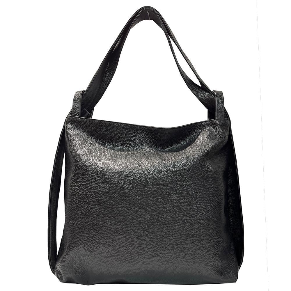 Женская сумка из натуральной кожи Felicita на плечо 35x8x36 см Черный (6828801889)