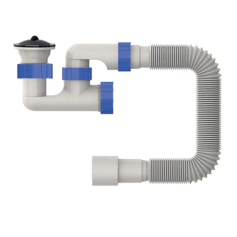 Сифон для душевого поддона Mixxus SD-02 с ревизией и нержавеющим выпуском (OL-MI8204)