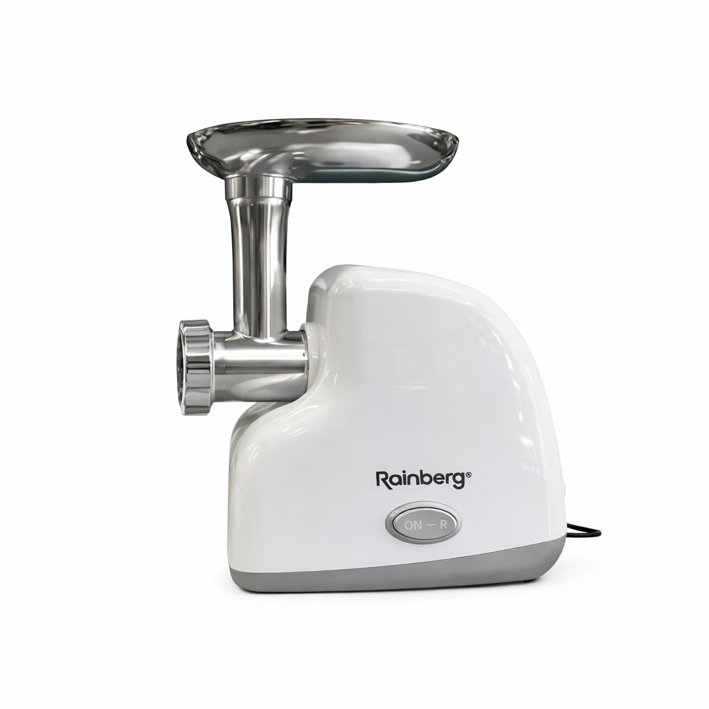 Мясорубка Rainberg RB-2319 с реверсом и защитой от перегрузки 3000 Вт Белый (32614368)