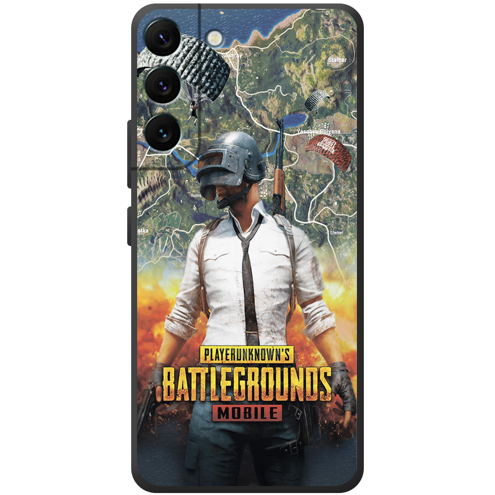 Чехол BoxFace Samsung Galaxy S22 Plus (S906) PUBG Mobile Черный силикон (44381-up2309-44381)