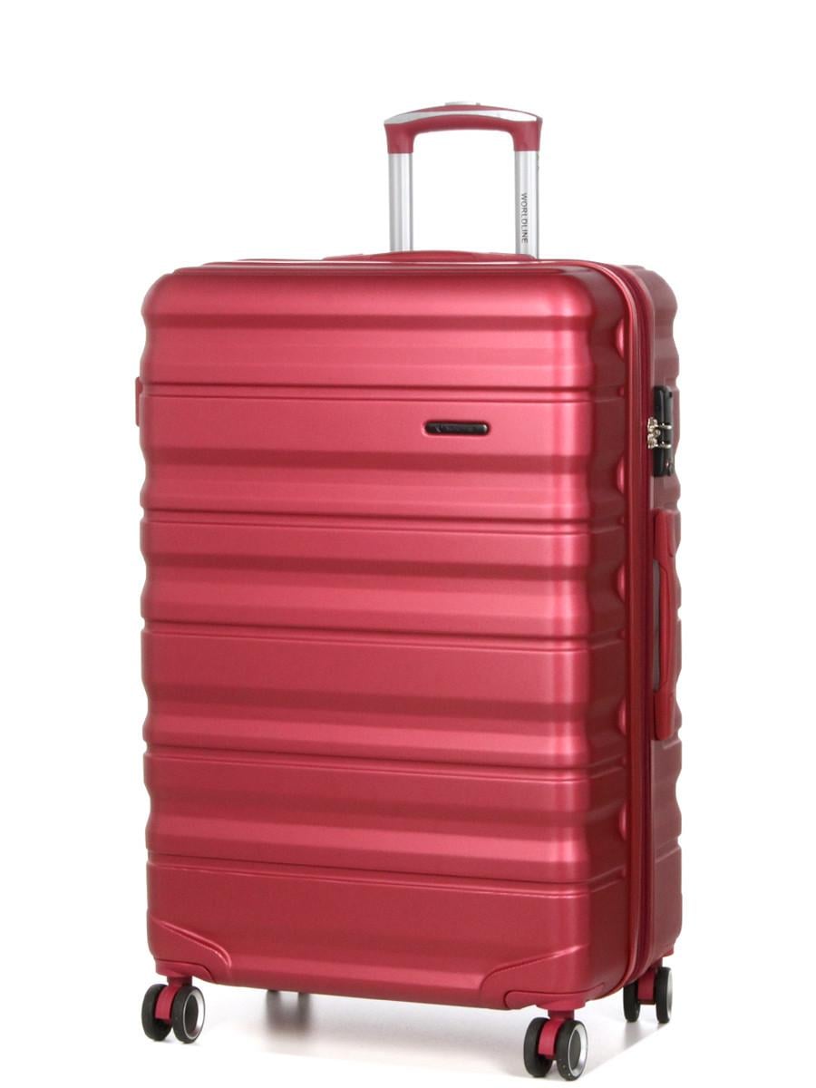 Чемодан Франция гигант Worldline XL 86х55х32+5 см 150 л 5,4 кг Бордовый (628)
