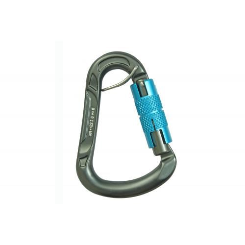 Карабін з фіксатором First Ascent BELAY Grey (13827226)