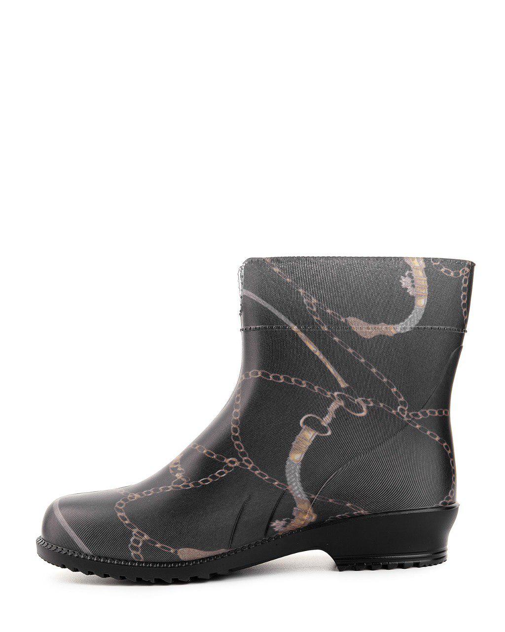 Жіночі гумові напівчоботи Litma р. 38 Ланцюжок на чорному - фото 4 Жіночі гумові напівчоботи Litma р. 38 Ланцюжок на чорному - фото 4