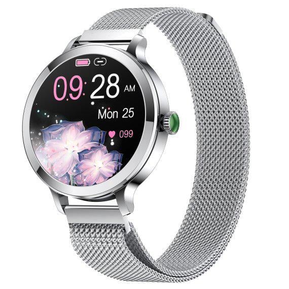 Смарт-годинник жіночий UWatch VIP Lady Pro з крокоміром і лічильником калорій Silver (100-96-1618)