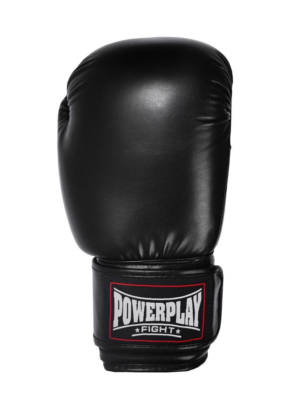 Боксерские перчатки PowerPlay 3004 Classic Черный 12 ун. (PP_3004_12oz_Black) - фото 2