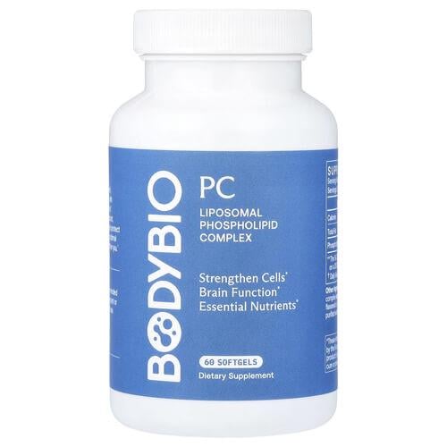 Холин В-4 BodyBio Liposomal Phospholipid Complex 60 жидких капс. (DIO-91580)