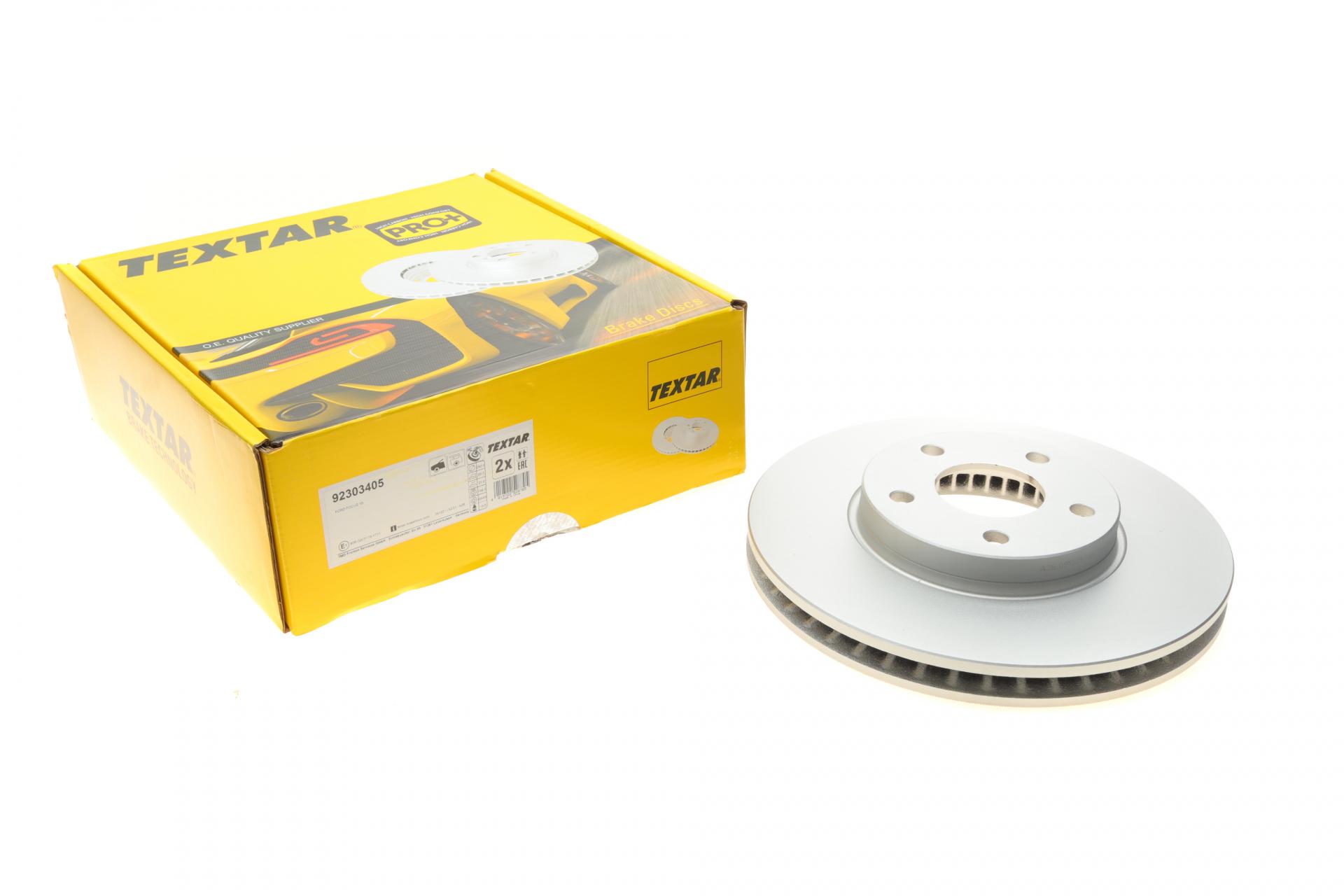 Тормозной диск передний TEXTAR для Ford Focus IV 18-PRO+ 282x27 мм (92303405) Тормозной диск передний TEXTAR для Ford Focus IV 18-PRO+ 282x27 мм (92303405)