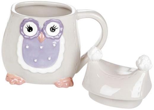 Чашка Owl Family з керамічною кришкою 400 мл - фото 2 Чашка Owl Family з керамічною кришкою 400 мл - фото 2