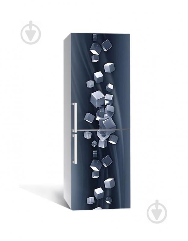 Наклейка на холодильник Zatarga «Кубический взрыв» 650х2000 мм виниловая 3Д наклейка декор на кухню Наклейка на холодильник Zatarga «Кубический взрыв» 650х2000 мм виниловая 3Д наклейка декор на кухню