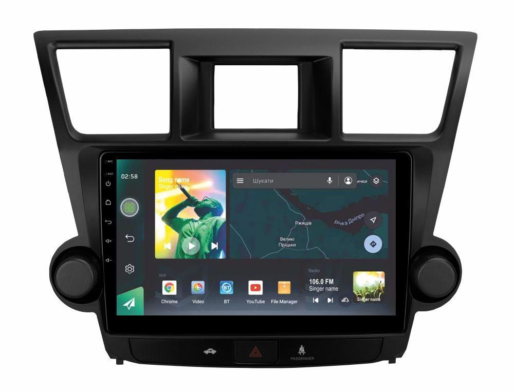 Магнитола штатная Sigma X10464 10 4/64 GB Toyota Highlander 2 XU40 2007-2013 10" (AR-72384)