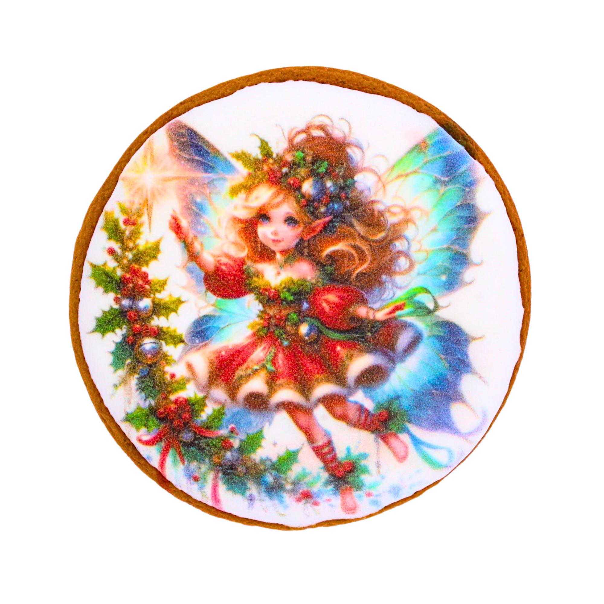 Пряник с принтом Крафт Печенье Новый год Фея 45 г (nw045137)