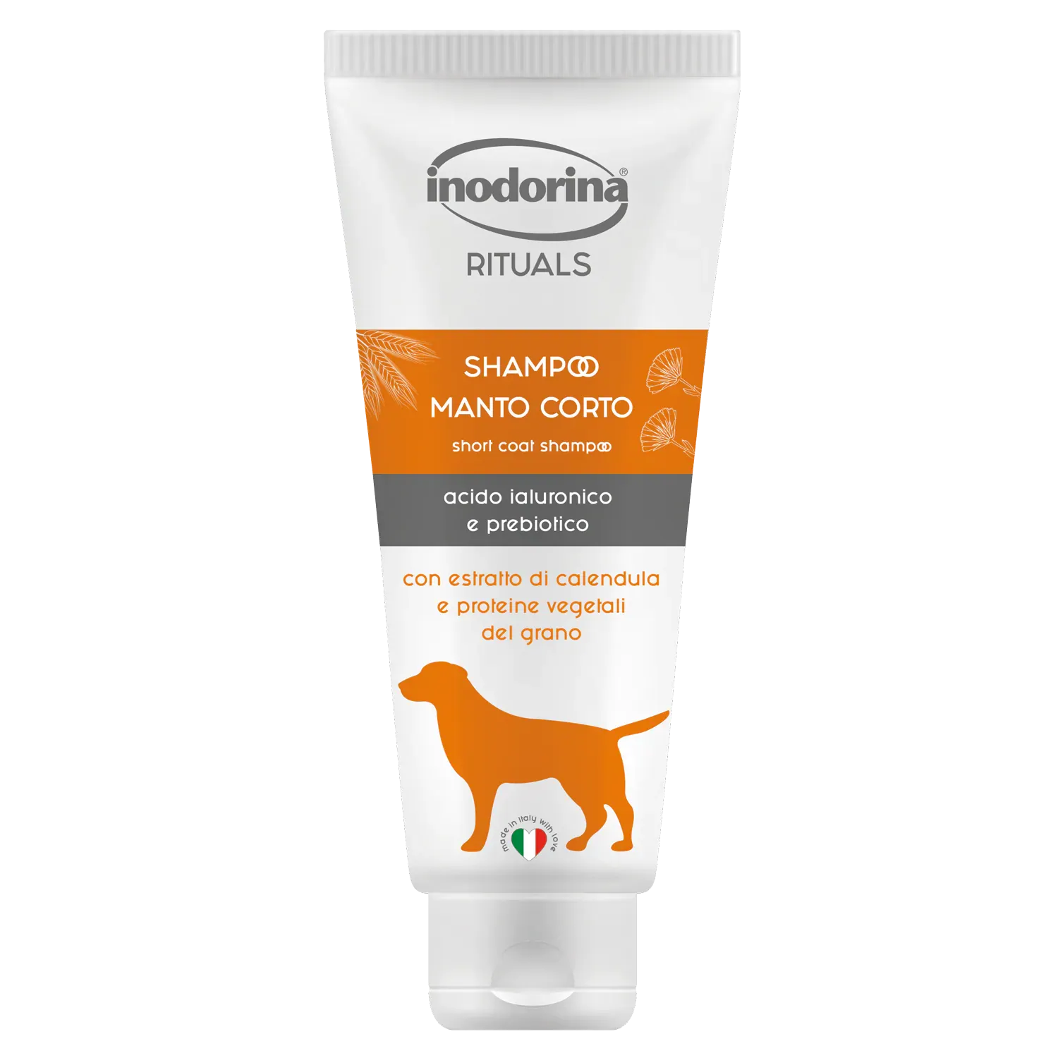 Шампунь для короткошерстных собак Inodorina Dog Shampooing Сorto с календулой и ростками пшеницы 250 мл