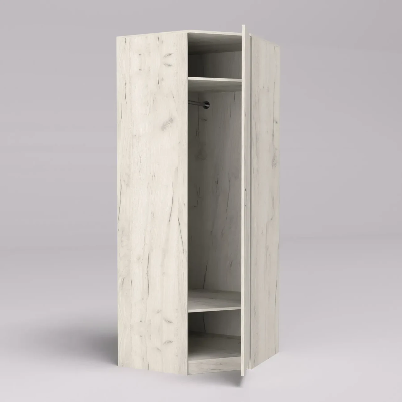 Тумба офісна кутова Kontinent F-2 80х80х210 см Дуб Крафт Білий (52952633) - фото 2 Тумба офісна кутова Kontinent F-2 80х80х210 см Дуб Крафт Білий (52952633) - фото 2