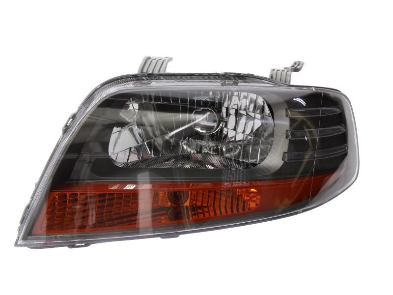 Фара передняя левая Chevrolet Aveo 2005-2006 H4 серая рамка (222-1112L-LDEM2)