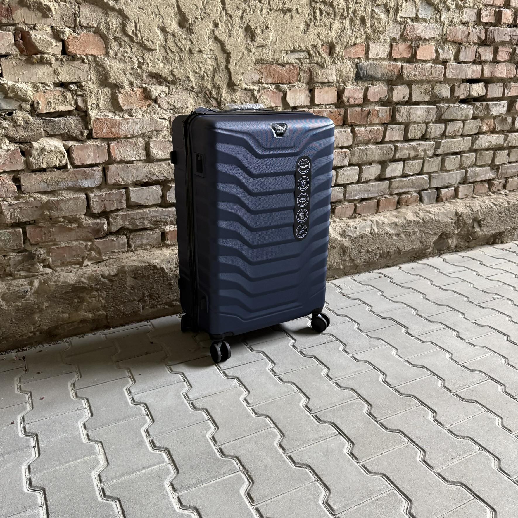 Чемодан Wings PEA01 дорожный L Синий (26557304) - фото 3 Чемодан Wings PEA01 дорожный L Синий (26557304) - фото 3