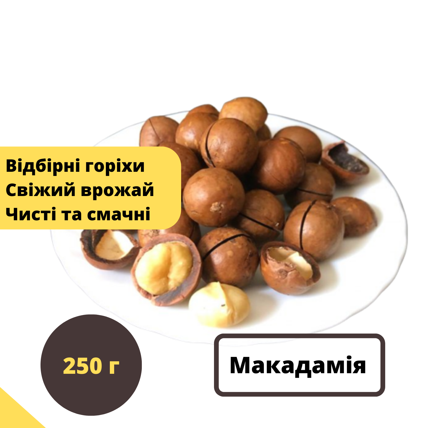 Орех Макадамия неочищенный в скорлупе 250 г (Mac-Clear-R-250) - фото 2