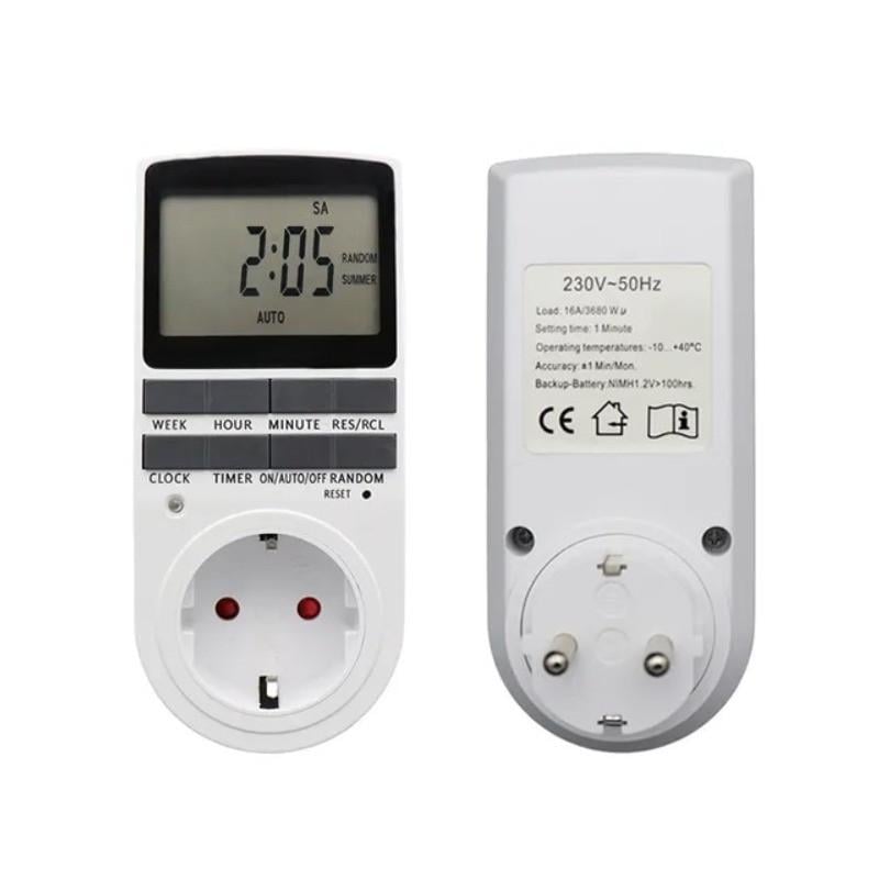 Розетка с таймером включения и выключения Timer Socket KWE-TM02-EU 8747 (020470) - фото 3