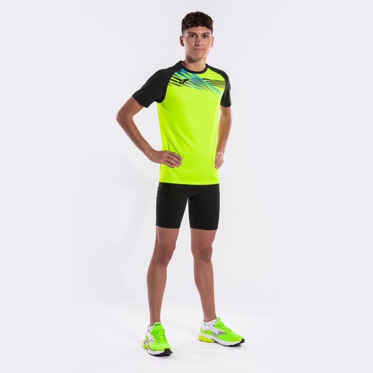 Футболка Joma 103101.061 Elite X Short Sleeve T-Shirt M Fluor Yellow/Black (8445757289674) - фото 4