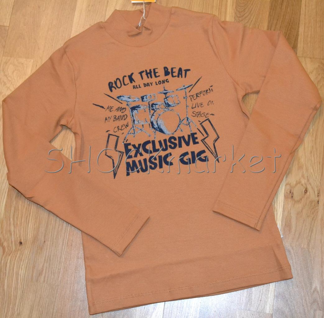 Гольф для мальчика Bembi ГФ 7 140 см Горчичный