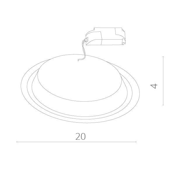 Світильник стельовий світлодіодний Arte Lamp RAGGIO 18W Білий (A4118PL-1WH) - фото 2