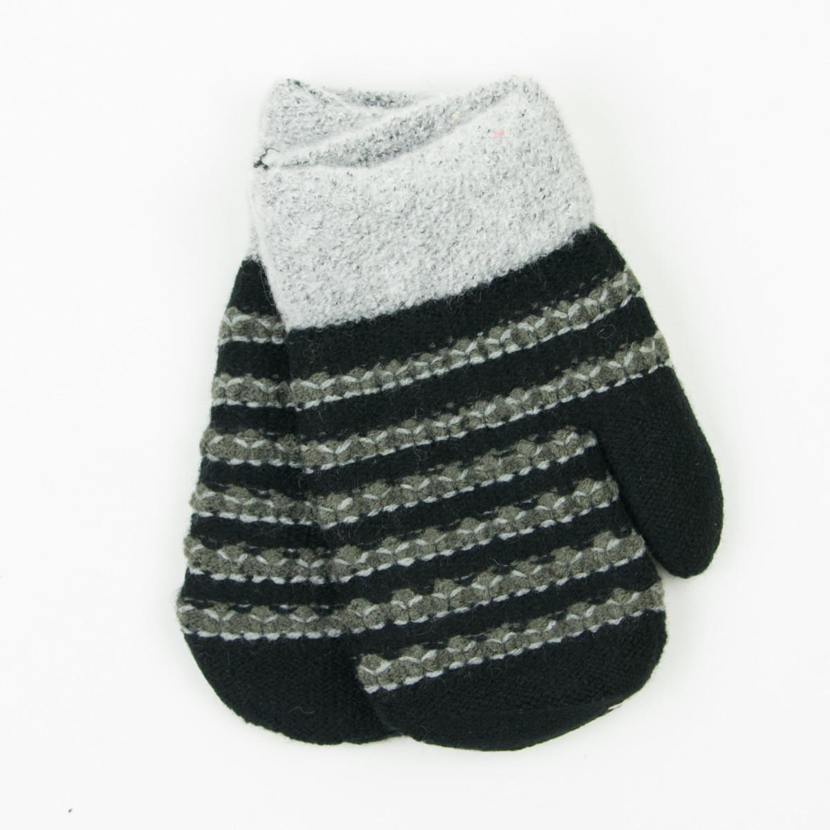 Рукавиці подвійні для хлопчиків на 5-7 років Чорний (19-7-63)