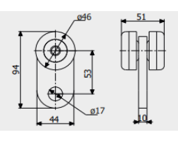 Каретка Roll Grand ПВ для підвісних систем/механізмів і підвісних воріт до 200 кг - фото 2 Каретка Roll Grand ПВ для підвісних систем/механізмів і підвісних воріт до 200 кг - фото 2