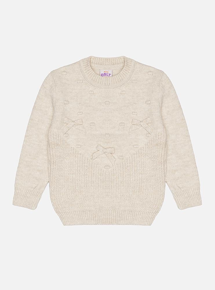 Джемпер для девочки ЦБ-00229430 110 см Бежевый (28575605)