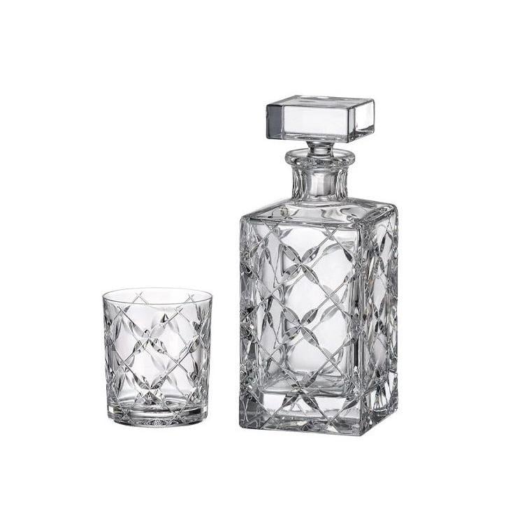 Набір для віскі Bohemia Heather штоф та 6 склянок (bd21aa8e)