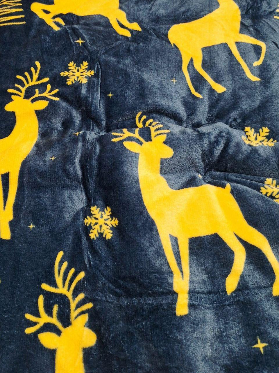 Плед двухсторонний Рождественская сказка на овчине 200x230 см (1702) - фото 5 Плед двухсторонний Рождественская сказка на овчине 200x230 см (1702) - фото 5