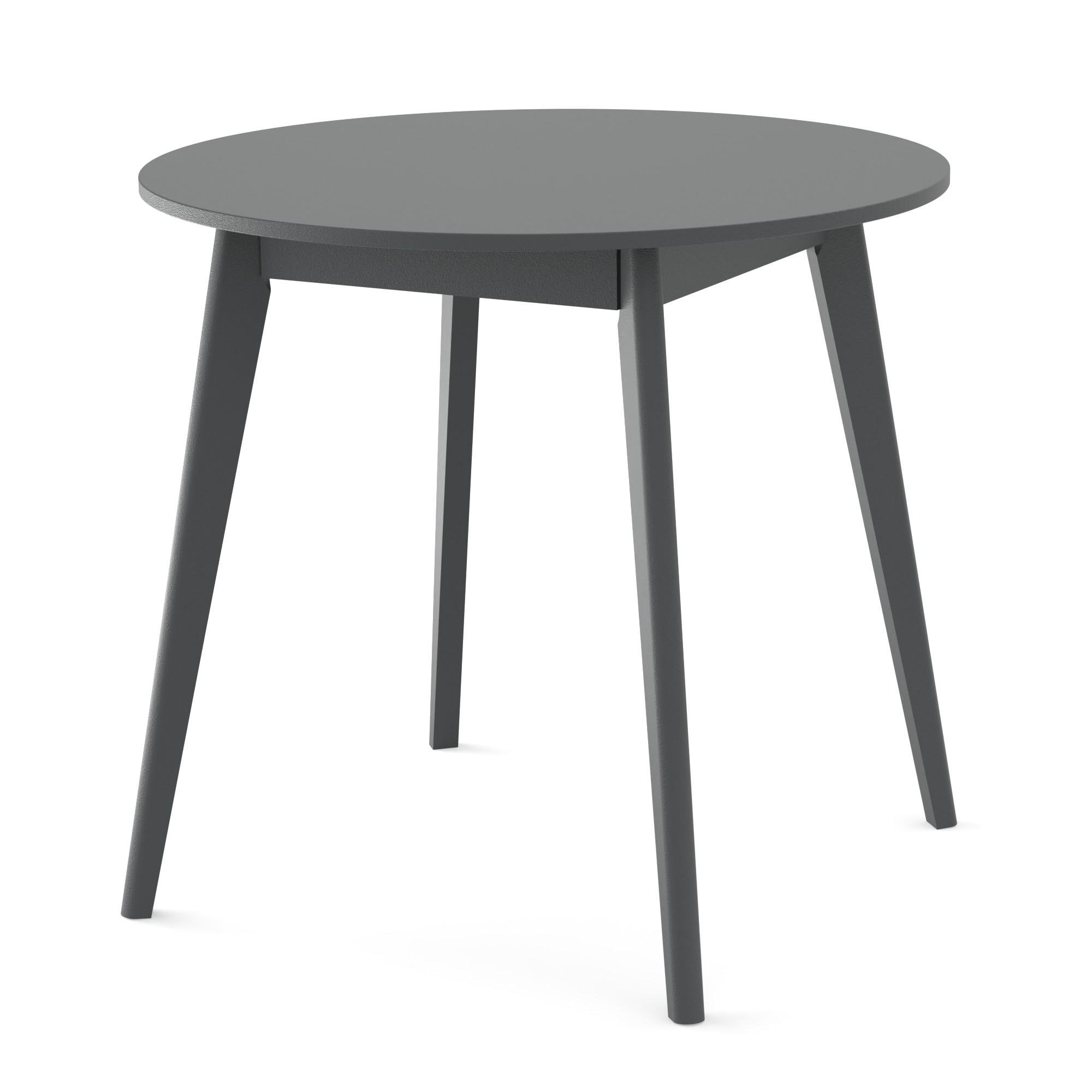 Круглый стол для кухни Неман БОН МДФ 775х746 мм Серый (372928)