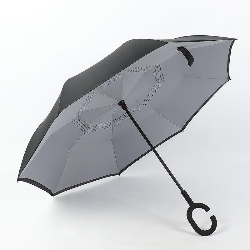 Зонт обратного сложения Up-Brella Серый