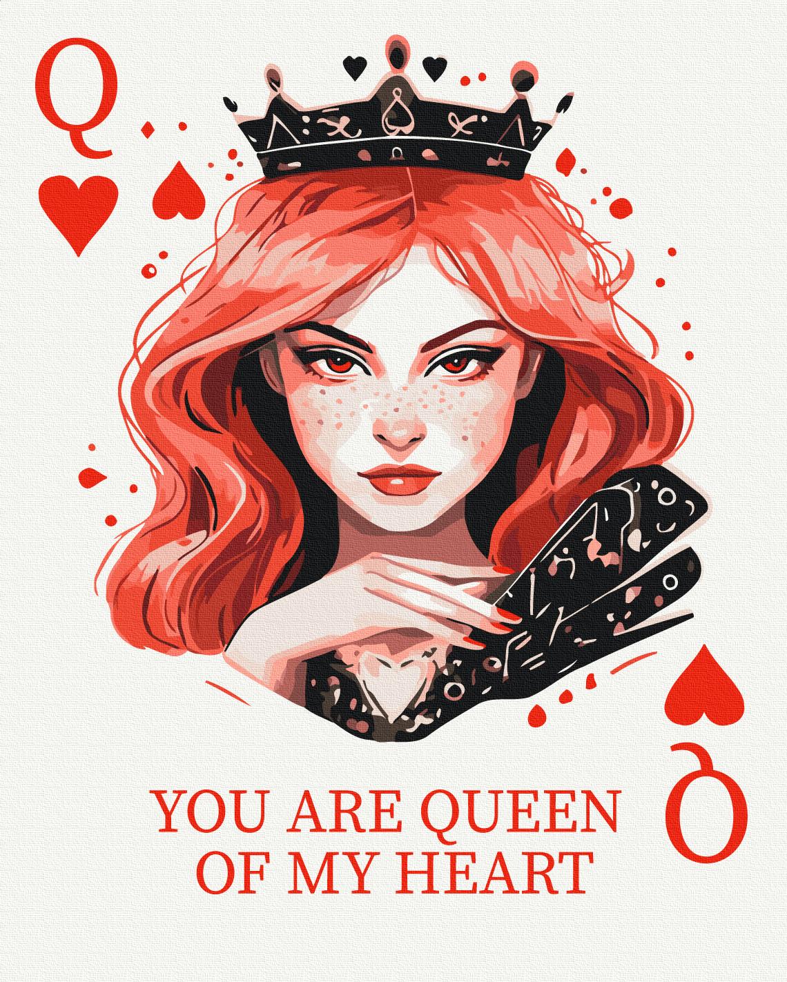 Картина по номерам Brushme Королева сердец 40x50 см (BS54221)