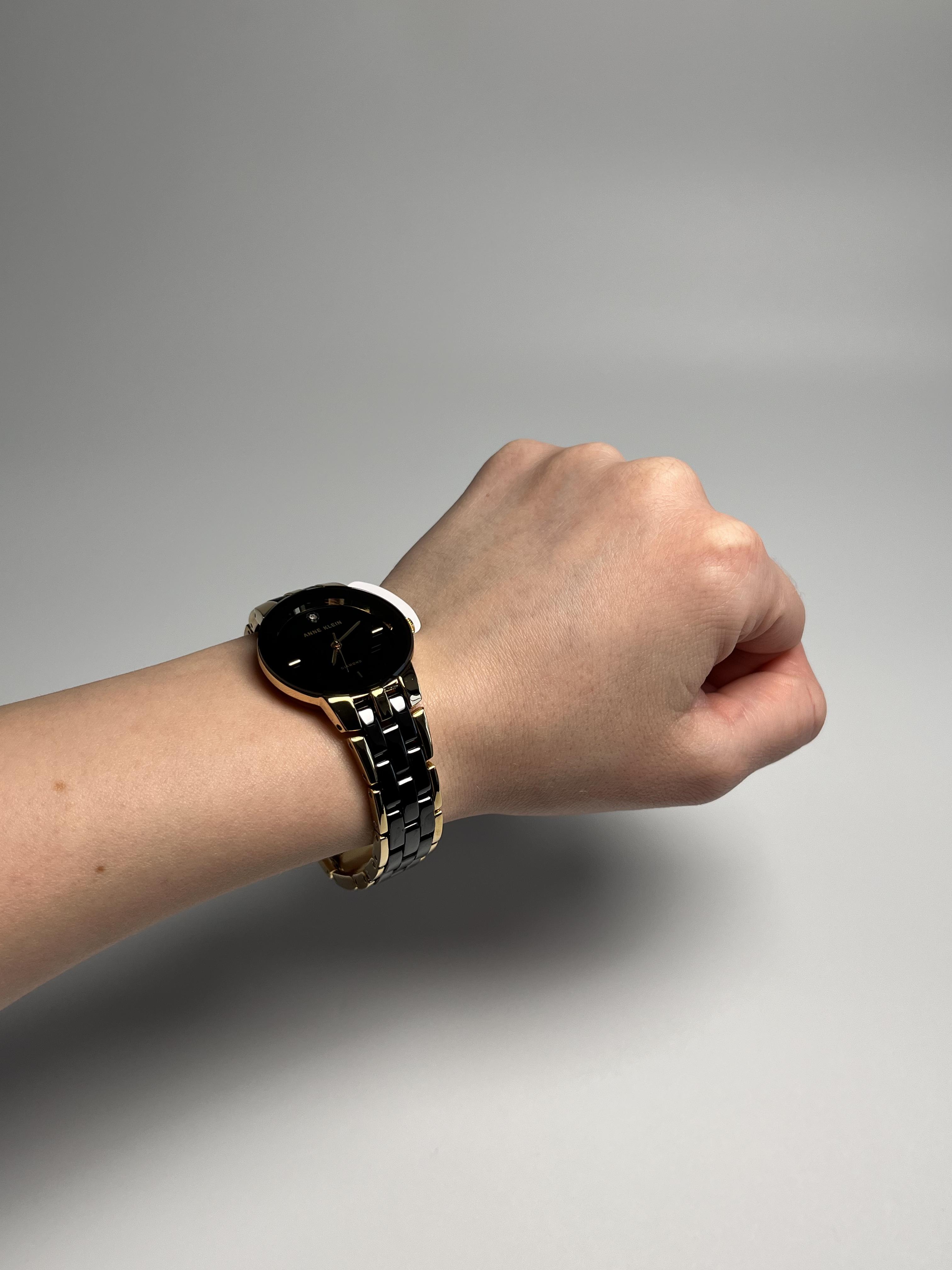 Часы классические Anne Klein AK/1610BKGB круглые Черный - фото 7 Часы классические Anne Klein AK/1610BKGB круглые Черный - фото 7