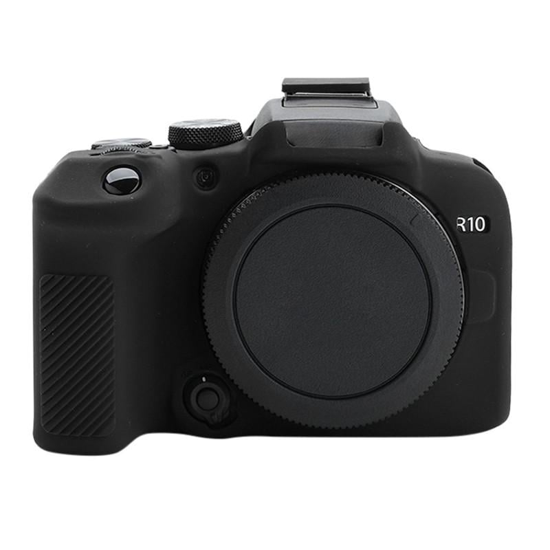Чехол для фотоаппаратов Canon EOS R10 защитный силиконовый Черный