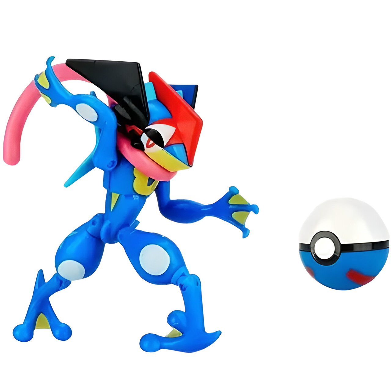 Игрушка покемон-трансформер Эш-Грениндзя с покеболом 11 см (PTAN20230814)