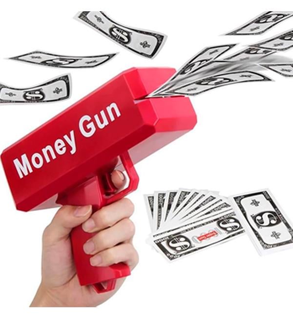 Пистолет для денег Supreme Красный (56568)